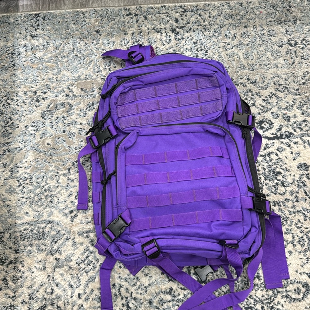 Purple backpack